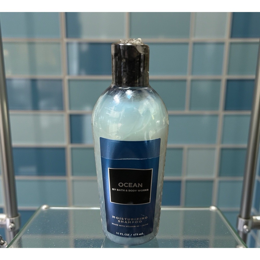 Bath & Body Works Ocean Moisturizing Shampoo Aloe & Vitamin‎ B5 Blue Cypress NEW